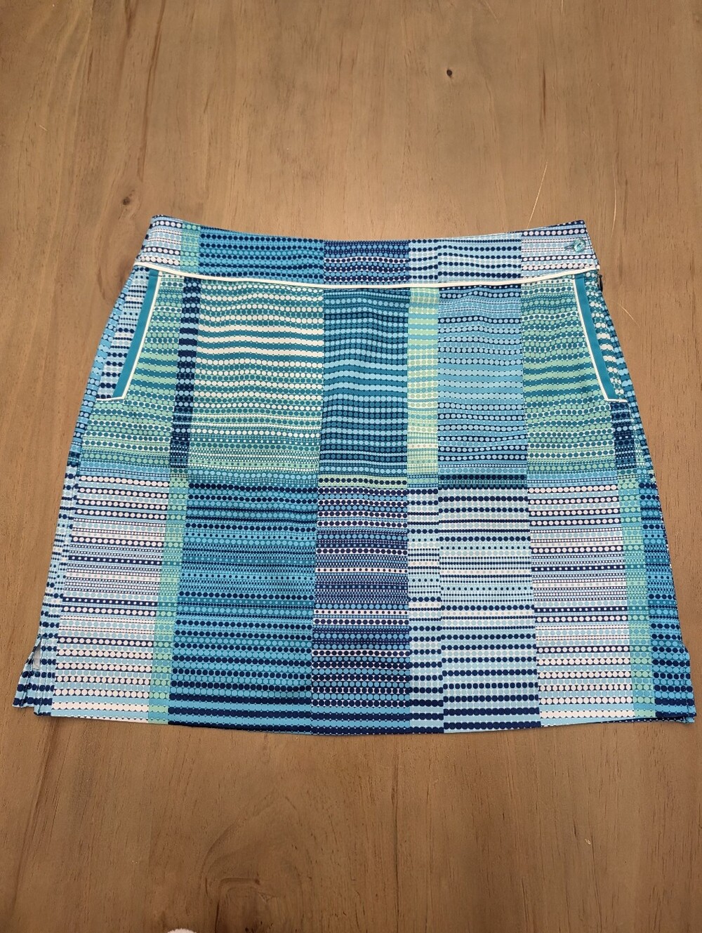EP Pro Blue & Teal Geometric Golf/Pickellball/Tennis Skort Size 12